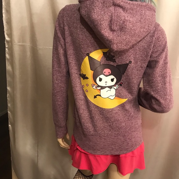 Adorable vintage y2k custom kuromi hoodie 😈💜 - Picture 9 of 14